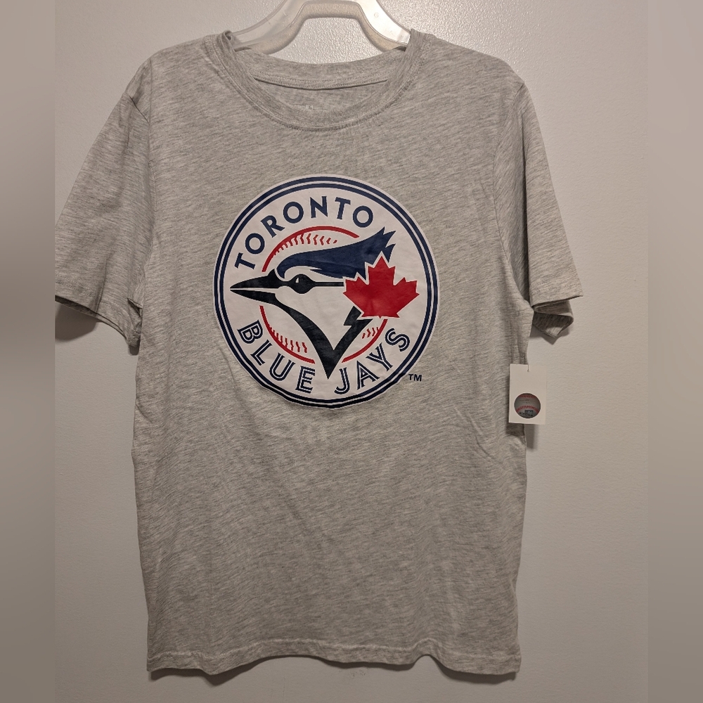 Toronto Blue Jays Gray T-Shirt Kids Boys Size XL 14 - 16 Brand New With Tag